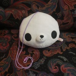 Plush Panda Head Purse